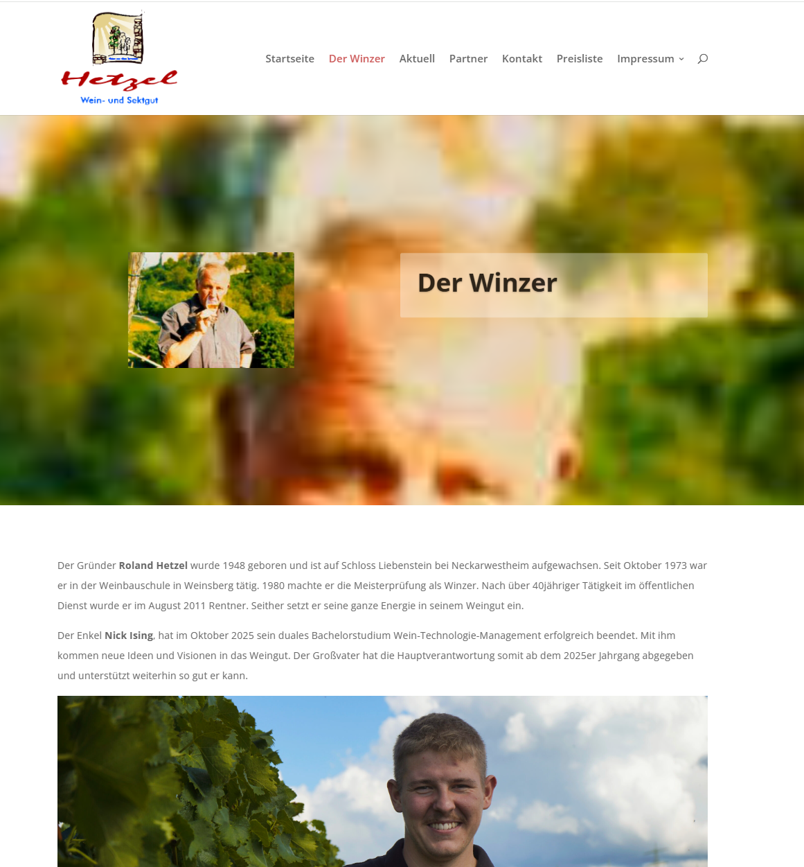 Der Winzer · Roland und Nick auf weingut-hetzel.de